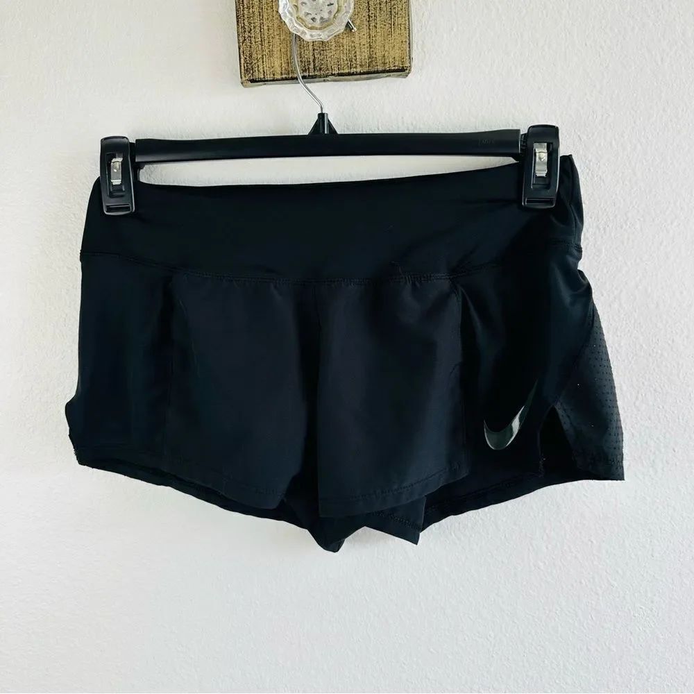 Nike‎ Pro Fit Black Just Do It Running Shorts Women Size S
